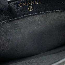 Chanel CC Filigree Long Black Caviar Skin Chain Wallet