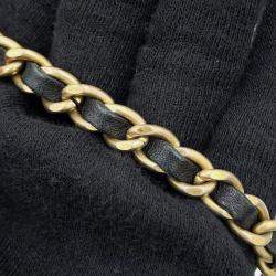 Chanel CC Filigree Long Black Caviar Skin Chain Wallet