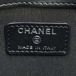 Chanel Multi Pouch Black Caviar Quilted Zipped Case