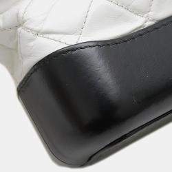 Chanel Gabrielle De Hobo Small Black/White Leather Shoulder Bag