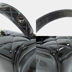 Chanel Kelly Black Patent Leather Handbag