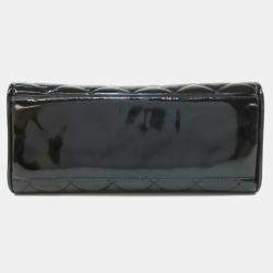 Chanel Kelly Black Patent Leather Handbag
