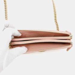 Chanel Boy Matelasse Black Caviar Leather Chain Wallet