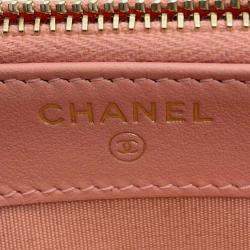 Chanel Boy Matelasse Black Caviar Leather Chain Wallet