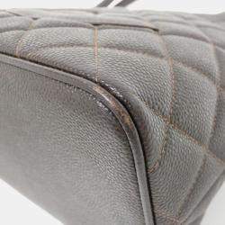 Chanel Medallion Brown Grained Calfskin Leather Tote Bag
