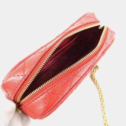 Chanel Quilted Red Calfskin Shoulder Bag