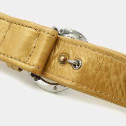 Chanel Coco Mark Gold Calfskin Leather Shoulder Bag