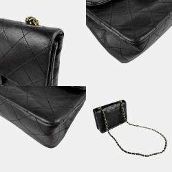 Chanel Flap Black Lambskin Shoulder Bag