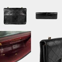 Chanel Flap Black Lambskin Shoulder Bag