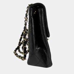 Chanel Flap Black Lambskin Shoulder Bag