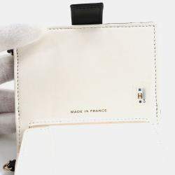Chanel Matelasse Chain Shoulder Business Card Holder/Card Case Holder Leather Black Gold Metal Fittings Book