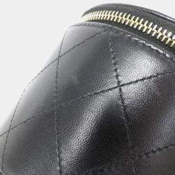 Chanel Quilted Mini Round Vanity Clutch with Chain