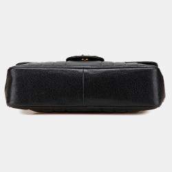 Pre Owned Chanel Black Jumbo XL Caviar Mademoiselle Flap