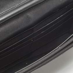 Chanel Black Quilted Patent Leather CC Wallet On Chain