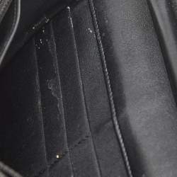 Chanel Black Quilted Patent Leather CC Wallet On Chain