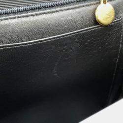 Chanel Chevron Black Caviar Leather Shoulder Bag