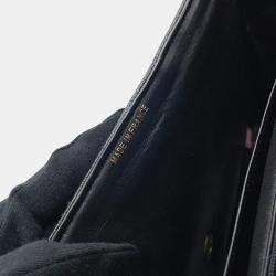 Chanel Chevron Black Caviar Leather Shoulder Bag