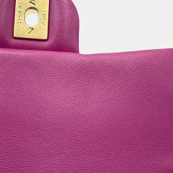 Chanel Mini Matelasse Single Flap Cocoball Chain shoulder Bag Purple Lambskin Size 20