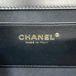 Chanel Black Patent Leather Top Handle Bag
