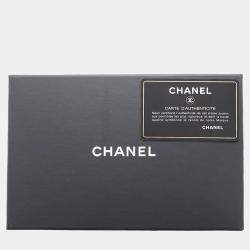 Chanel Black Lambskin Leather Clutch Bag