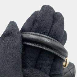 Chanel Black Lambskin Leather Clutch Bag