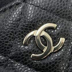 Chanel Matelasse Chainclutch Bag Black Caviar Leather