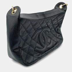 Chanel Matelasse One Belt Bag Black Caviar Leather
