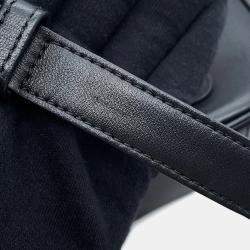 Pre Owned Chanel CC Logo Black Lambskin Crossbody Bag 