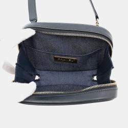 Pre Owned Chanel CC Logo Black Lambskin Crossbody Bag 