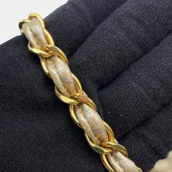 Pre Owned Chanel Mini Matelasse Gold Lambskin Chain shoulder Bag