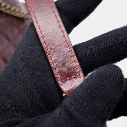  Chanel Matelasse Bordeaux Leather Bowling Bag 