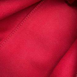 Chanel Mademoiselle Red Patent Leather Chain Bowling Bag 