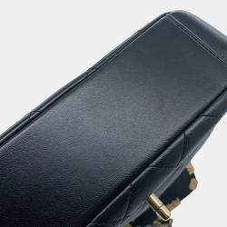 Chanel Matelasse Black Lambskin Chain Shoulder Bag 