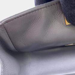 Chanel Gray Lambskin Mini Matelasse Chain Shoulder Bag  