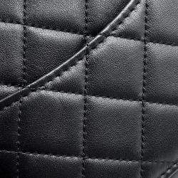 Chanel Matelasse Black Lambskin Chain Camera Bag 