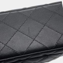 Chanel Mini Matelasse Black Lambskin Chain Flap Shoulder Bag