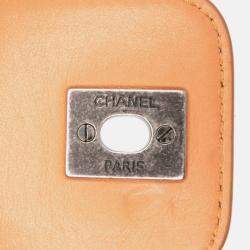 Chanel Beige/Grey Canvas Iliad Flap Clutch
