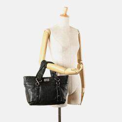 Pre Owned Chanel Black Small Reissue Lambskin 8 Knots Tote