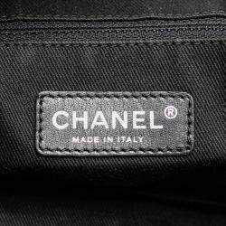 Pre Owned Chanel Black Small Reissue Lambskin 8 Knots Tote