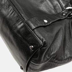 Pre Owned Chanel Black Small Reissue Lambskin 8 Knots Tote