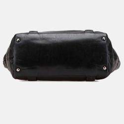 Pre Owned Chanel Black Small Reissue Lambskin 8 Knots Tote