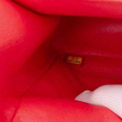 Chanel Orange Jumbo Classic Patent Double Flap