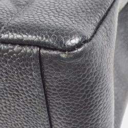 Chanel Diana Medium Black Caviar Leather Chain Shoulder Bag