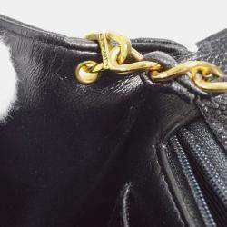 Chanel Diana Medium Black Caviar Leather Chain Shoulder Bag