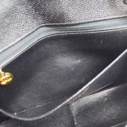 Chanel Diana Medium Black Caviar Leather Chain Shoulder Bag