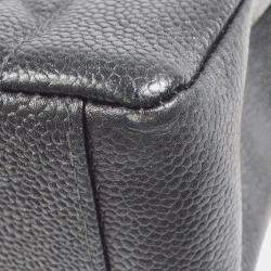 Chanel Diana Medium Black Caviar Leather Chain Shoulder Bag