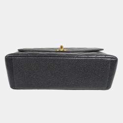 Chanel Diana Medium Black Caviar Leather Chain Shoulder Bag