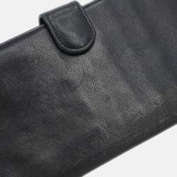 Chanel Black Lambskin Long Wallet