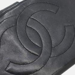 Chanel Black Lambskin Long Wallet