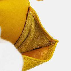 Chanel Yellow Calfskin Timeless Pochette Phone Case